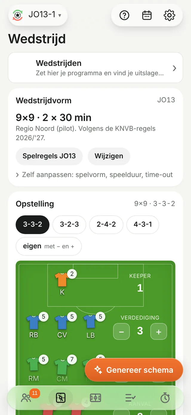 Scherm Wedstrijd